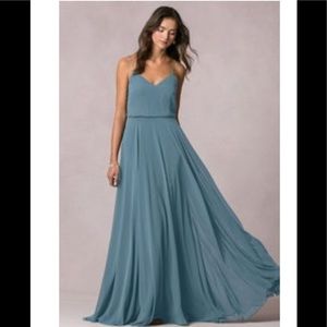 Jenny Yoo: Inesse dress; Turkish blue